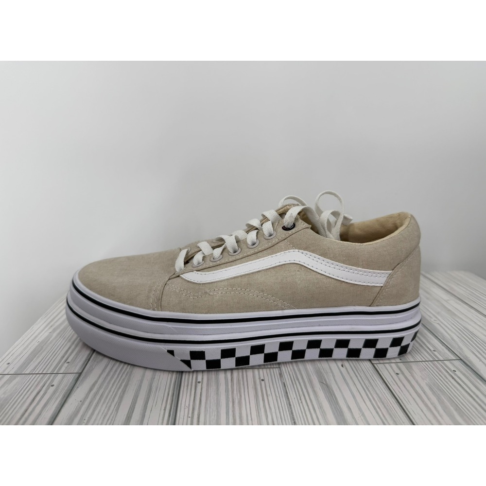 VANS SUPER COMFYCUSH PLATFORM CANVAS SANDSHELL Womens Size 9 New - Picture 14 of 15